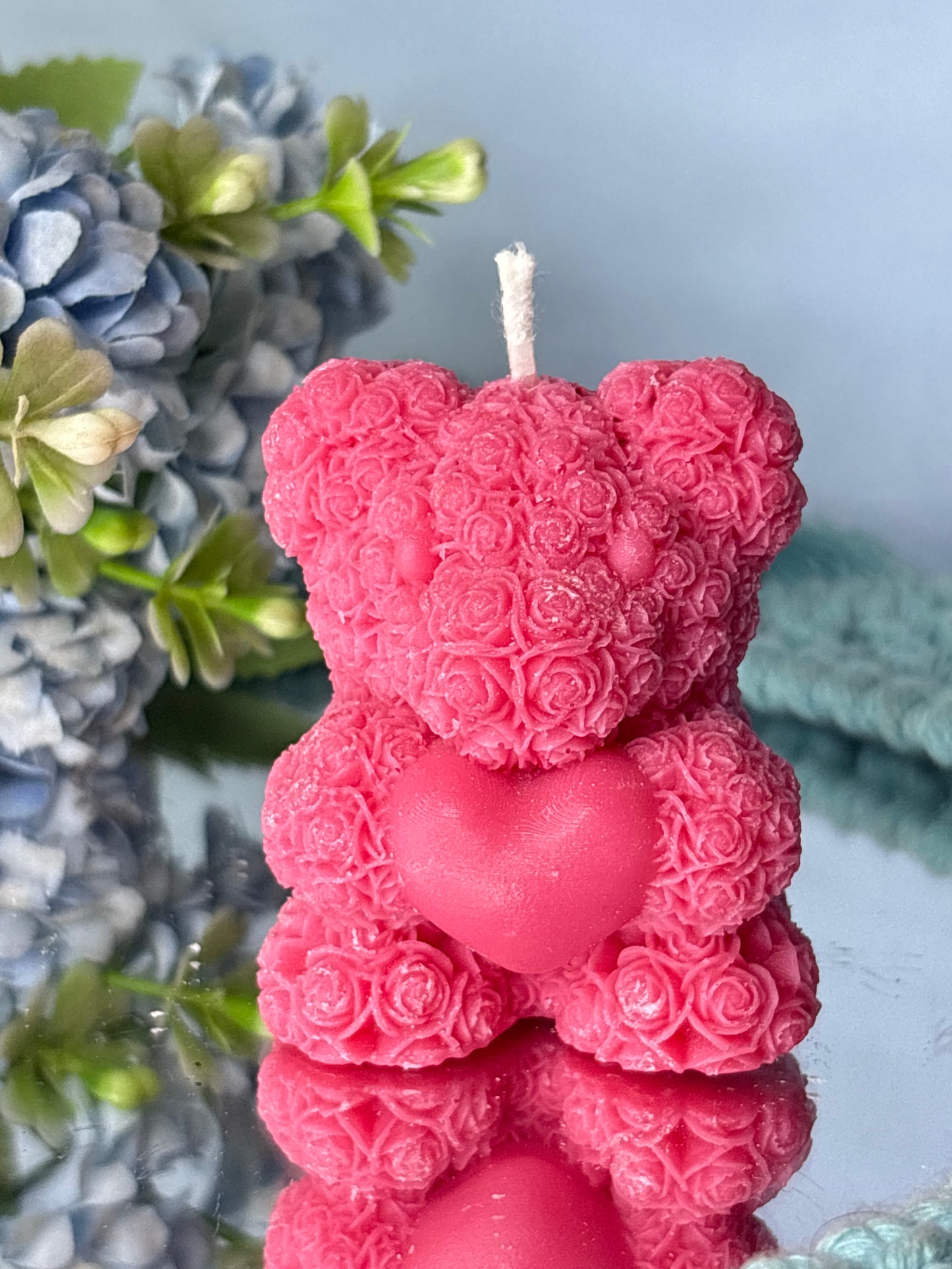 Teddy Bear Heart Candle – Handcrafted Soy Wax | Adorable Gift for Birthdays, Anniversaries & Home Décor