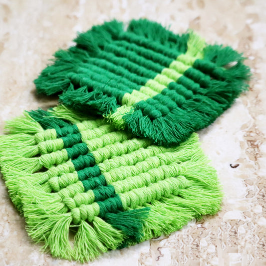Modern Boho – Macrame Square Coasters