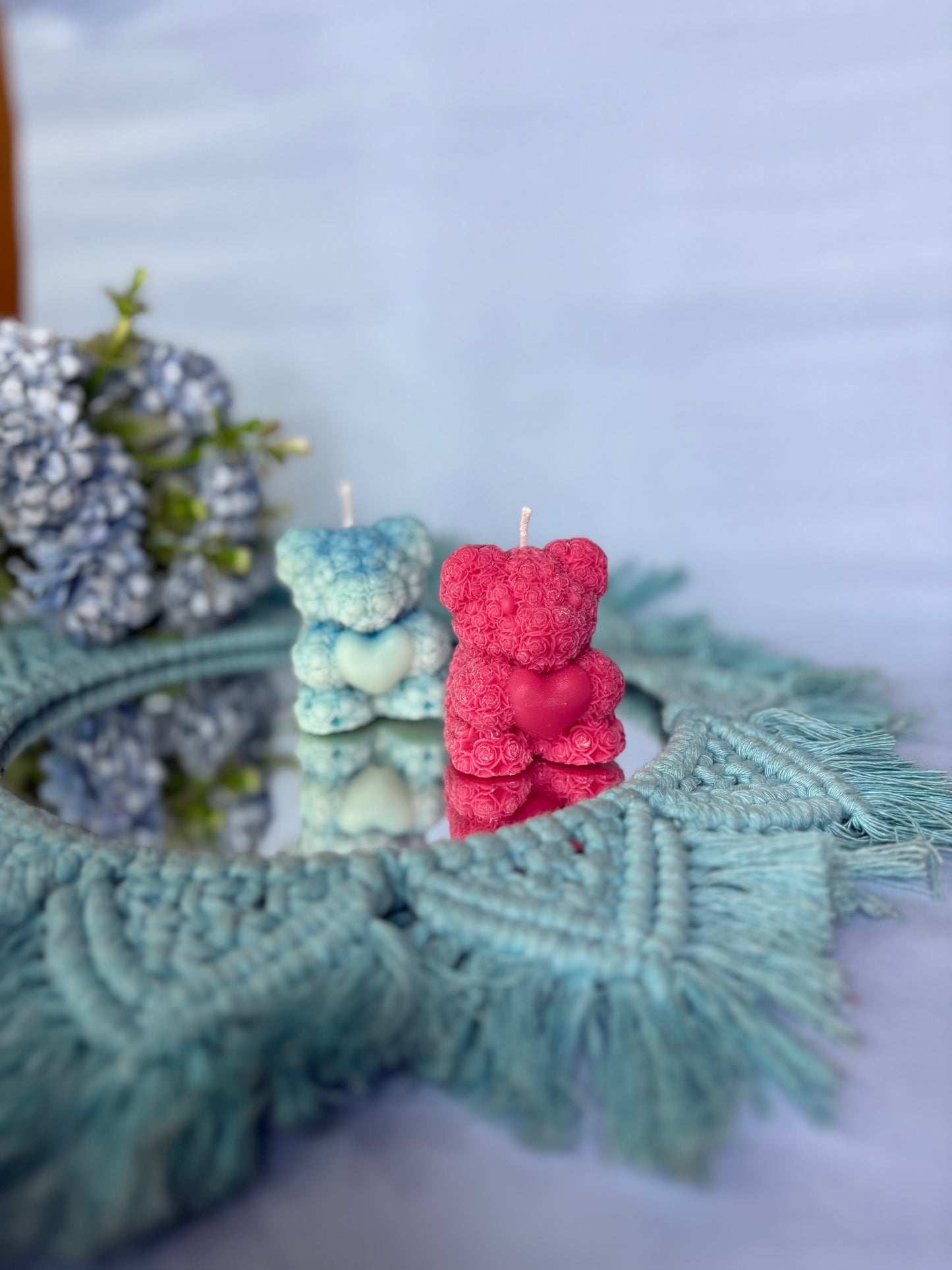 Teddy Bear Heart Candle – Handcrafted Soy Wax | Adorable Gift for Birthdays, Anniversaries & Home Décor