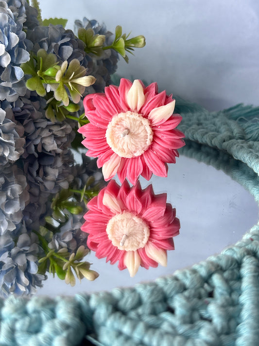 Floating Sunshine – Sunflower Candles Set Of 2