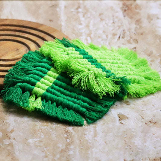 Modern Boho – Macrame Square Coasters